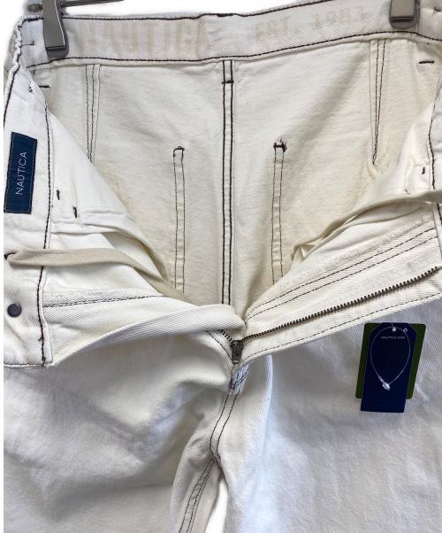 NAUTICA（ノーティカ）NAUTICA (ノーティカ) クラッシュドデニムパンツ ホワイト サイズ:M 未使用品の古着・服飾アイテム