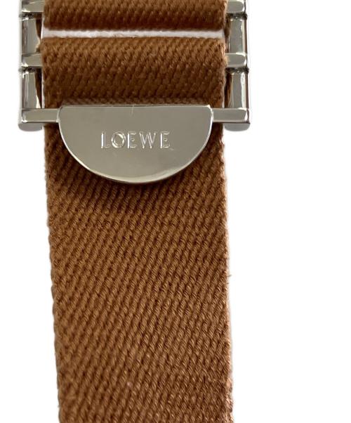 LOEWE（ロエベ）LOEWE (ロエベ) ミリタリーメッセンジャーバッグ ブラウンの古着・服飾アイテム