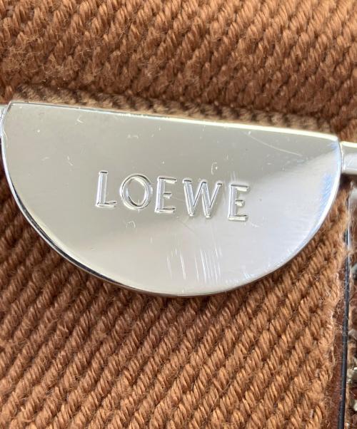 LOEWE（ロエベ）LOEWE (ロエベ) ミリタリーメッセンジャーバッグ ブラウンの古着・服飾アイテム