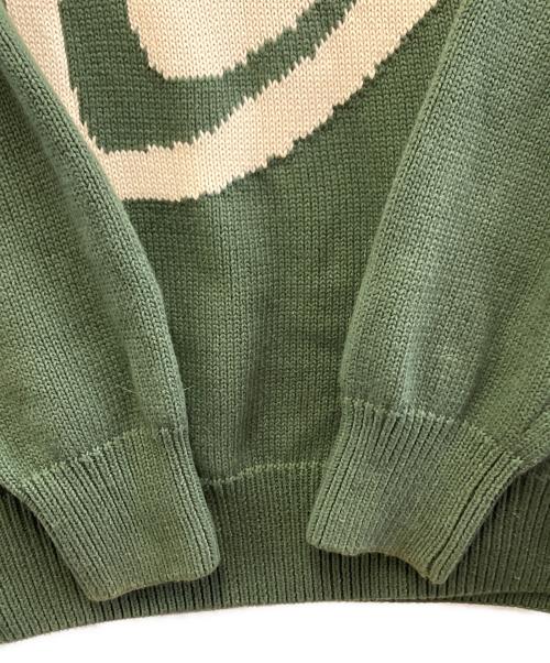 stussy（ステューシー）stussy (ステューシー) 厚手ニット グリーン サイズ:Sの古着・服飾アイテム
