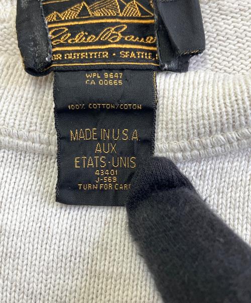 Eddie Bauer（エディーバウアー）Eddie Bauer (エディーバウアー) スウェット ベージュ サイズ:Lの古着・服飾アイテム