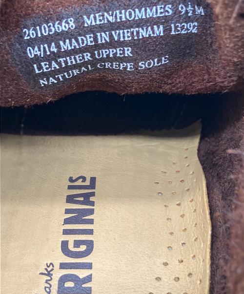 CLARKS（クラークス）CLARKS (クラークス) ワラビーブーツ ブラウン サイズ:9 1/2の古着・服飾アイテム
