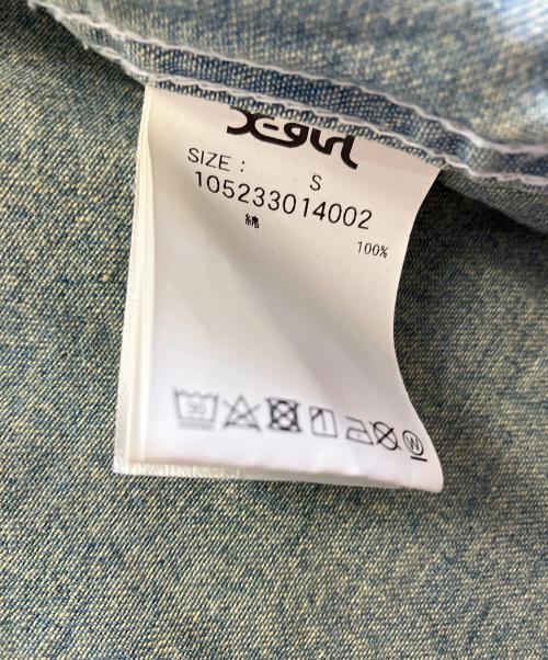 X-GIRL（エックスガール）X-GIRL (エックスガール) 半袖シャツ インディゴ サイズ:Sの古着・服飾アイテム