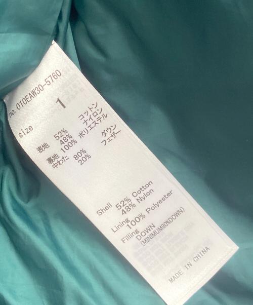 moussy（マウジー）moussy (マウジー) ダウンジャケット グリーン サイズ:1の古着・服飾アイテム