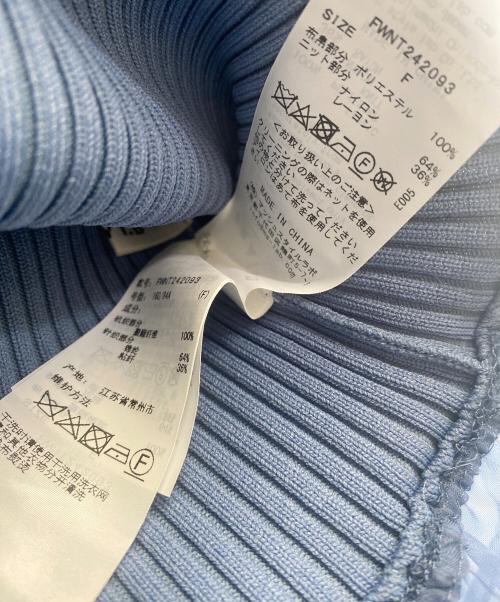 FRAY ID（フレイ アイディー）FRAY ID (フレイ アイディー) 長袖ブラウス ブルー サイズ:Fの古着・服飾アイテム