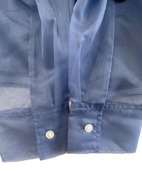 FRAY ID（フレイ アイディー）FRAY ID (フレイ アイディー) 長袖ブラウス ブルー サイズ:Fの古着・服飾アイテム