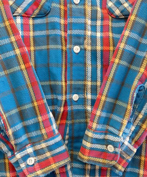 big mac（ビッグマック）BIG MAC (ビッグマック) ネルシャツ ブルー サイズ:Lの古着・服飾アイテム