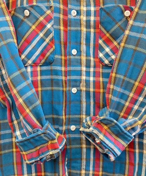 big mac（ビッグマック）BIG MAC (ビッグマック) ネルシャツ ブルー サイズ:Lの古着・服飾アイテム