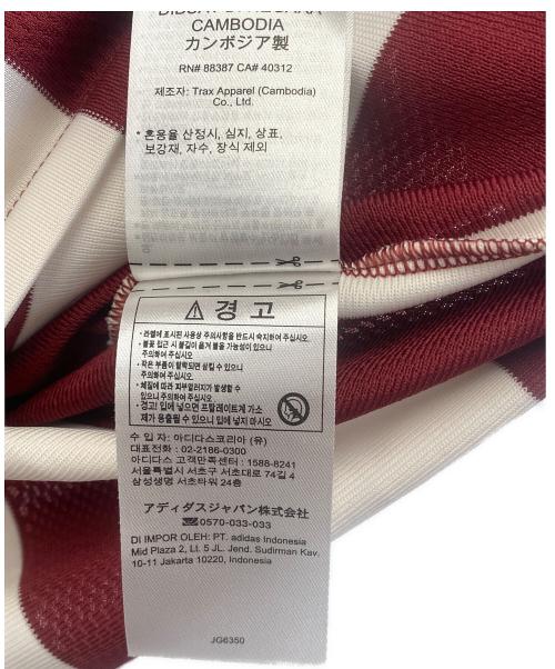 adidas（アディダス）adidas (アディダス) トレーニングウェア レッド×ベージュ サイズ:J M 未使用品の古着・服飾アイテム