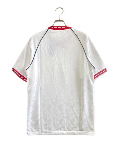 adidas（アディダス）adidas (アディダス) トレーニングウェア ホワイト×レッド サイズ:J M 未使用品の古着・服飾アイテム