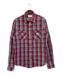 Denim & Supply Ralph Lauren（デニム＆サプライ ラルフローレン）の古着「長袖シャツ」｜レッド×ブルー