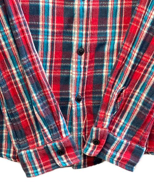 Denim & Supply Ralph Lauren（デニム＆サプライ ラルフローレン）Denim & Supply Ralph Lauren (デニム＆サプライ ラルフローレン) 長袖シャツ レッド×ブルー サイズ:L　180/100Aの古着・服飾アイテム