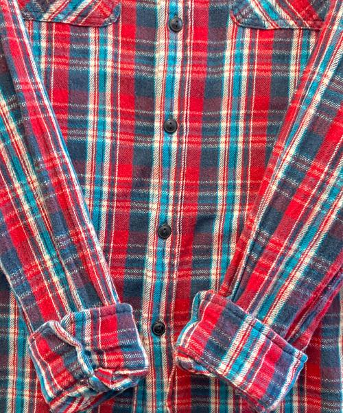 Denim & Supply Ralph Lauren（デニム＆サプライ ラルフローレン）Denim & Supply Ralph Lauren (デニム＆サプライ ラルフローレン) 長袖シャツ レッド×ブルー サイズ:L　180/100Aの古着・服飾アイテム