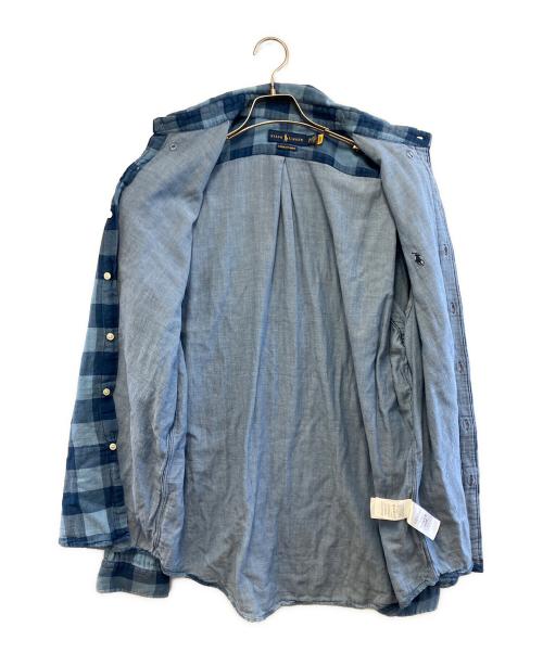 RALPH LAUREN（ラルフローレン）RALPH LAUREN (ラルフローレン) 長袖シャツ ブルー サイズ:XLの古着・服飾アイテム