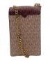 MICHAEL KORS (マイケルコース) フォーン クロスボディ スモールバッグ ピンク×ブラウン：12000円