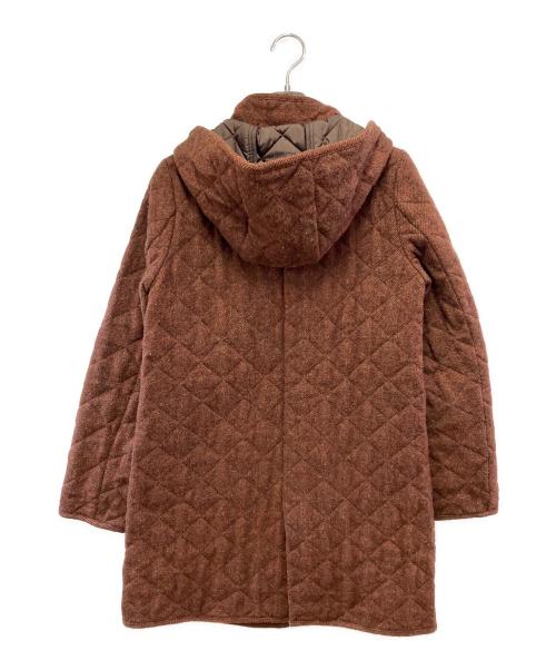 green label relaxing（グリーンレーベルリラクシング）green label relaxing (グリーンレーベルリラクシング) GC SHETLAND QUILT HOOD コート ブラウン サイズ:40の古着・服飾アイテム