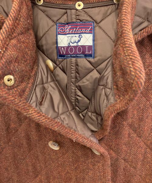 green label relaxing（グリーンレーベルリラクシング）green label relaxing (グリーンレーベルリラクシング) GC SHETLAND QUILT HOOD コート ブラウン サイズ:40の古着・服飾アイテム