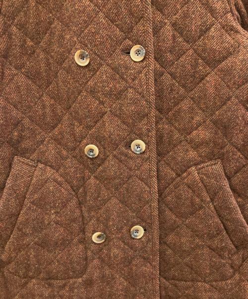 green label relaxing（グリーンレーベルリラクシング）green label relaxing (グリーンレーベルリラクシング) GC SHETLAND QUILT HOOD コート ブラウン サイズ:40の古着・服飾アイテム