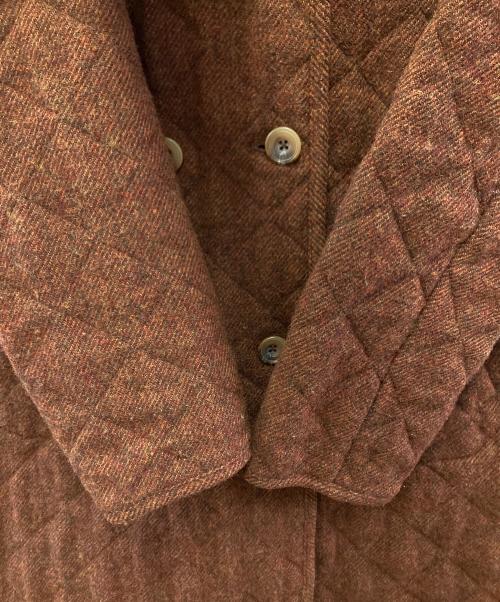 green label relaxing（グリーンレーベルリラクシング）green label relaxing (グリーンレーベルリラクシング) GC SHETLAND QUILT HOOD コート ブラウン サイズ:40の古着・服飾アイテム
