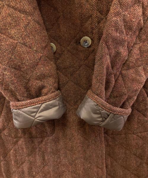 green label relaxing（グリーンレーベルリラクシング）green label relaxing (グリーンレーベルリラクシング) GC SHETLAND QUILT HOOD コート ブラウン サイズ:40の古着・服飾アイテム
