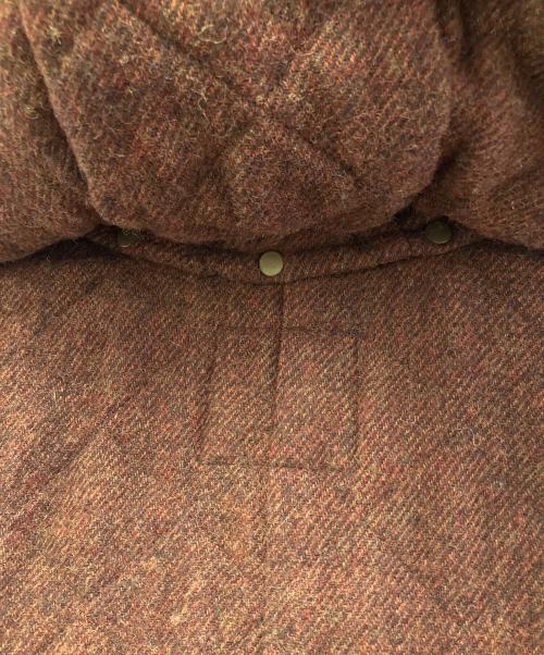 green label relaxing（グリーンレーベルリラクシング）green label relaxing (グリーンレーベルリラクシング) GC SHETLAND QUILT HOOD コート ブラウン サイズ:40の古着・服飾アイテム