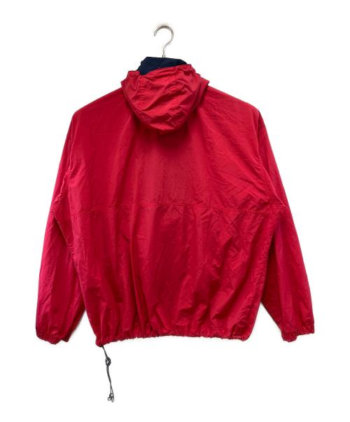 Columbia（コロンビア）Columbia (コロンビア) ハーフボタンアノラックパーカー レッド サイズ:3Lの古着・服飾アイテム