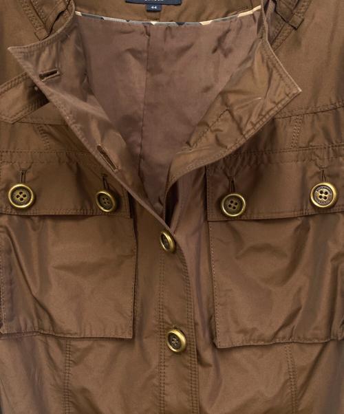 BURBERRY LONDON（バーバリーロンドン）BURBERRY LONDON (バーバリーロンドン) 半袖ワンピース ブラウン サイズ:44の古着・服飾アイテム