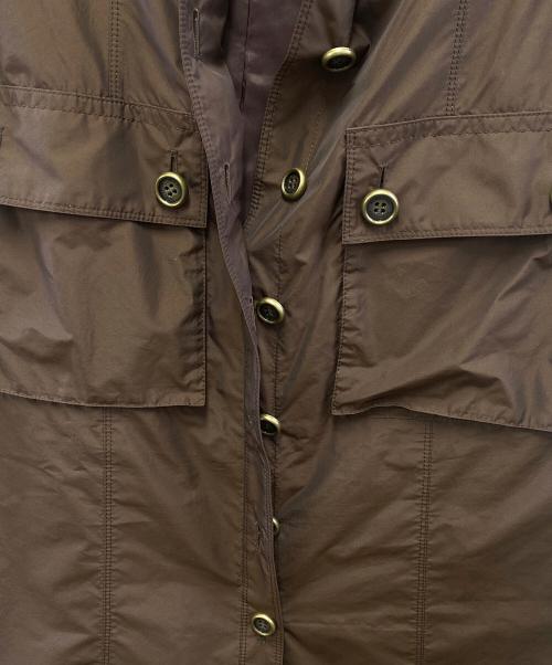 BURBERRY LONDON（バーバリーロンドン）BURBERRY LONDON (バーバリーロンドン) 半袖ワンピース ブラウン サイズ:44の古着・服飾アイテム