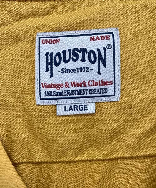 HOUSTON（ヒューストン）HOUSTON (ヒューストン) 半袖シャツ イエロー サイズ:L 未使用品の古着・服飾アイテム