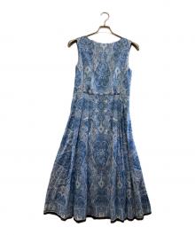 MACKINTOSH LONDON（マッキントッシュ ロンドン）の古着「ノースリーブ・キャミソールワンピース」｜ブルー
