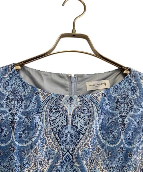 MACKINTOSH LONDON（マッキントッシュ ロンドン）MACKINTOSH LONDON (マッキントッシュ ロンドン) ノースリーブ・キャミソールワンピース ブルー サイズ:38の古着・服飾アイテム