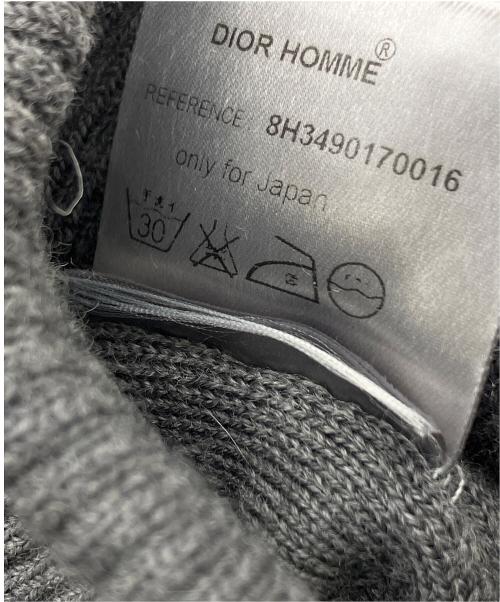DIOR HOMME（ディオール オム）Dior Homme (ディオール オム) ニット帽 グレーの古着・服飾アイテム