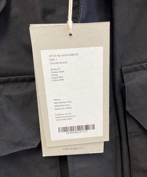 MARKAWARE（マーカウェア）MARKAWARE (マーカウェア) FISHERMAN JACKET HEAVY ALL WEATHER CLOTH ブラック サイズ:1の古着・服飾アイテム