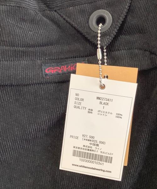 GRAMICCI（グラミチ）GRAMICCI (グラミチ) WHITE MOUNTAINEERING (ホワイトマウンテ二アニング) Corduroy Wide Tapered Pants ブラック サイズ:1の古着・服飾アイテム