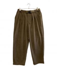 GRAMICCI×WHITE MOUNTAINEERING（グラミチ×ホワイトマウンテ二アニング）の古着「Corduroy Wide Tapered Pants」｜カーキ