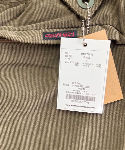 GRAMICCI（グラミチ）GRAMICCI (グラミチ) WHITE MOUNTAINEERING (ホワイトマウンテ二アニング) Corduroy Wide Tapered Pants カーキ サイズ:1の古着・服飾アイテム