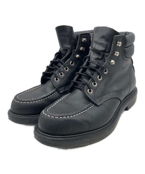 RED WING（レッドウィング）RED WING (レッドウィング) SUPERSOLE 6' MOC-TOE ブラック サイズ:USA 9 1/2の古着・服飾アイテム