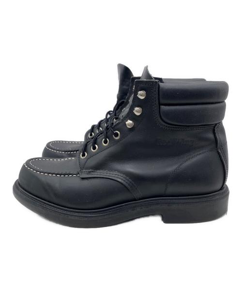 RED WING（レッドウィング）RED WING (レッドウィング) SUPERSOLE 6' MOC-TOE ブラック サイズ:USA 9 1/2の古着・服飾アイテム