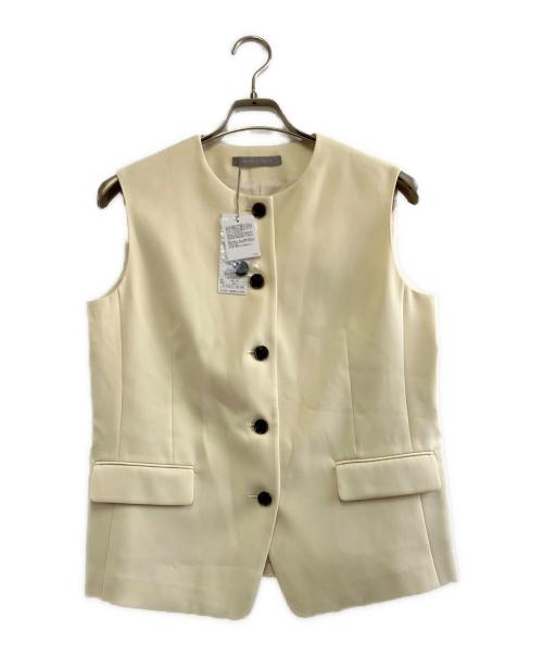 theory luxe（セオリーリュクス）theory luxe (セオリーリュクス) クルーネックベスト ソフトイエロー サイズ:40の古着・服飾アイテム