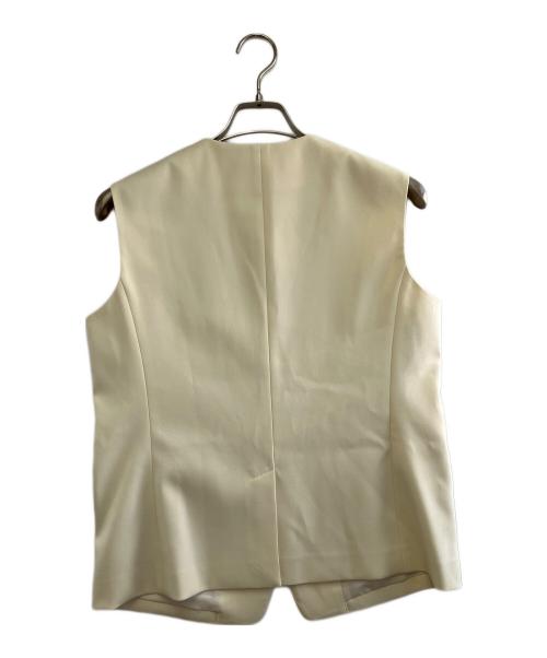 theory luxe（セオリーリュクス）theory luxe (セオリーリュクス) クルーネックベスト ソフトイエロー サイズ:40の古着・服飾アイテム