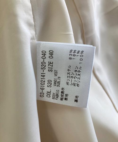 theory luxe（セオリーリュクス）theory luxe (セオリーリュクス) クルーネックベスト ソフトイエロー サイズ:40の古着・服飾アイテム