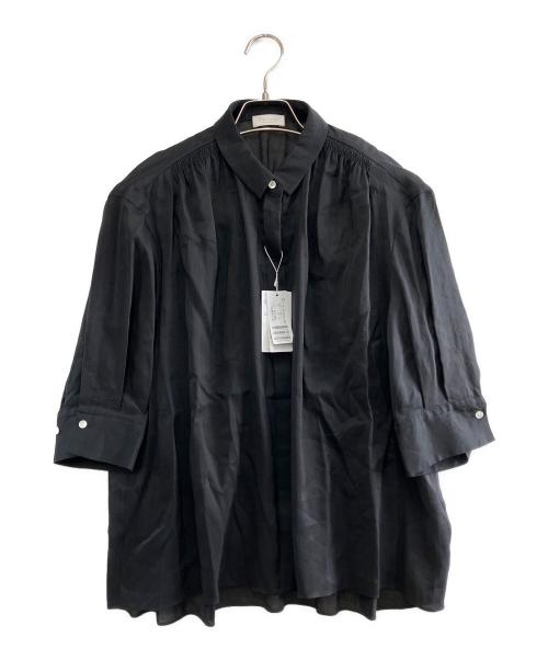BALLSEY（ボールジィ）BALLSEY (ボールジィ) 半袖ブラウス ブラック サイズ:36の古着・服飾アイテム