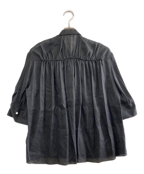 BALLSEY（ボールジィ）BALLSEY (ボールジィ) 半袖ブラウス ブラック サイズ:36の古着・服飾アイテム