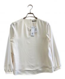 theory luxe（セオリーリュクス）の古着「長袖ブラウス」｜ベージュ