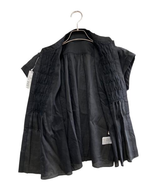 BALLSEY（ボールジィ）BALLSEY (ボールジィ) 半袖ブラウス ブラック サイズ:36の古着・服飾アイテム