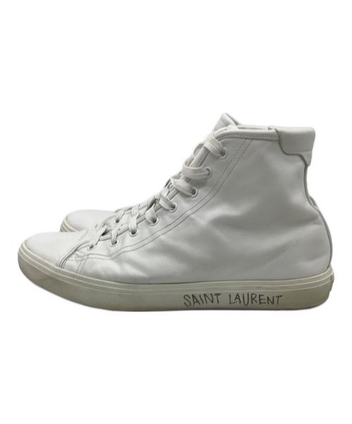 Saint Laurent Paris（サンローランパリ）Saint Laurent Paris (サンローランパリ) ハイカットスニーカー ホワイト サイズ:42の古着・服飾アイテム