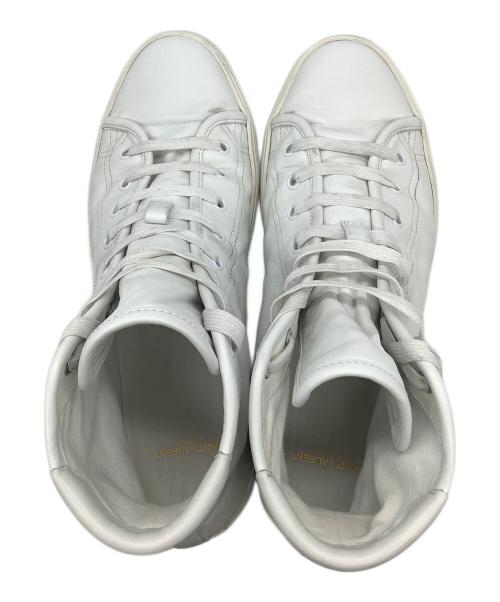 Saint Laurent Paris（サンローランパリ）Saint Laurent Paris (サンローランパリ) ハイカットスニーカー ホワイト サイズ:42の古着・服飾アイテム