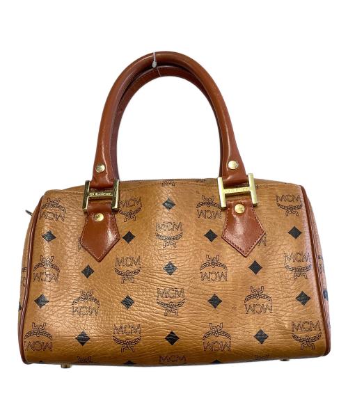 MCM（エムシーエム）MCM (エムシーエム) ミニボストンバッグ ブラウンの古着・服飾アイテム
