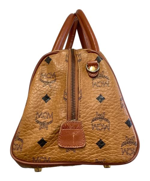 MCM（エムシーエム）MCM (エムシーエム) ミニボストンバッグ ブラウンの古着・服飾アイテム