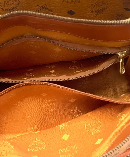 MCM（エムシーエム）MCM (エムシーエム) ミニボストンバッグ ブラウンの古着・服飾アイテム